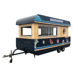 Remolque de comida rápida con equipo de cocina, carrito de comida móvil de fábrica de China para la venta en Europa, novedad - Product Image 1