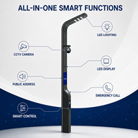 Farola Inteligente Multifuncional 5G con Cámara PTZ LED IP66 AC WiFi Público IoT para Ciudades Inteligentes
