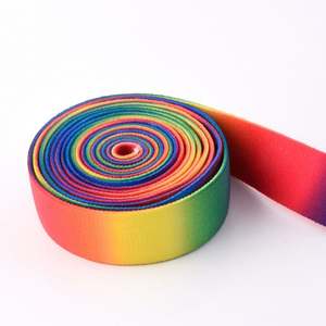 Grossistes, sangle de sac à dos en nylon de 38 mm, couleur dégradée, transfert thermique, revêtement réfléchissant, motif imprimé - Product Image 6