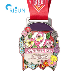Médaille personnalisée pour la fête des mères, la meilleure maman, la mère, mini marathon virtuel, médaille de course, médaille personnalisée pour la fête des mères - Product Image 4