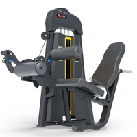 Machine professionnelle 2-en-1 à charges guidées pour extensions et flexions des jambes – Équipement de musculation des jambes pour salle de sport