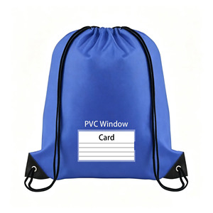 New Style Gym <b>Drawstring</b> Bag With Pvc Slot Large Capacity Outdoor Sports <b>Backpack</b> Personalized Logo Printed - Product Image 1