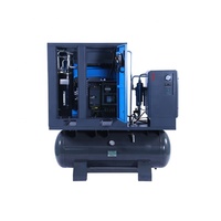 Compresseur d'air rotatif à vis stationnaire OEM MANDIWI M-GA30VSDA, moteur pneumatique PLC 7,5-30KW 8/16/20Bar, refroidissement par air, lubrification sans huile