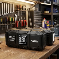Démarreur de voiture portable 4000A avec double pompe à air et compresseur pour gonflage de pneus de camion
