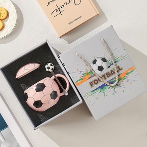 Creative Soccer Souvenir Ceramic <b>Coffee</b> <b>Mug</b> Gift <b>Set</b> for Football Club - Product Image 2