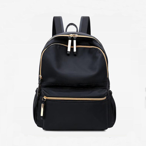 La flor de las mujeres bolsas para la escuela adolescente chicas diseñador de las mujeres, mochila mujer viajar en negro - Product Image 1