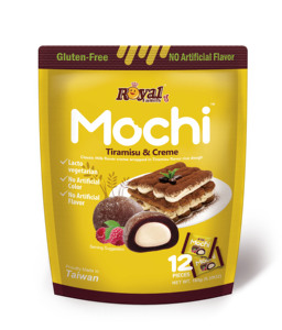 Suministro directo de fábrica 180G * 12 bolsas/Ctn Daifuku Tiramisu & Creme Rice Cake Mochi Snack se enviará dentro de 45 días - Product Image 1