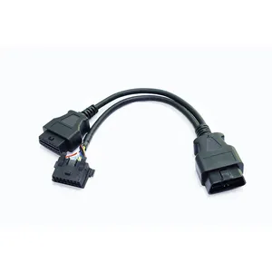 OBD2 OBD 2 OBDII 16Pin Y Separator Diagnostic Tester Scanner Tool Cable For Fiat Volkswagen