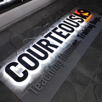 Letrero Luminoso Personalizado para Exteriores, Compatible con HomeKit, IP65 Impermeable, Acrílico, Regulable, Blanco, Decoración para Empresas