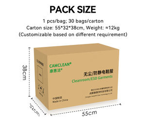 الشركة المصنعة <span class=keywords><strong>ESD</strong></span> غرف الأبحاث المعطف ملابس ورشة عمل قابلة لإعادة الاستخدام لبيئات غرف الأبحاث بذلة - Product Image 5