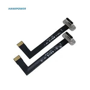 C型公连接器l形10P FPC焊盘电缆USB C 10Pin FPC FPV，用于充电游戏机