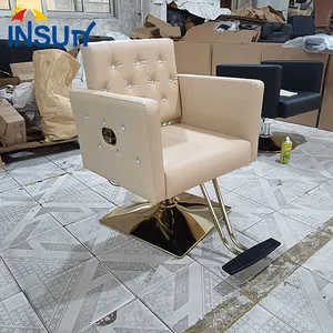 Insun Barbershop Salon Furniture Beauty Hair Styling Salon Chair Reclining Hairdressing Crystals Barber Chairs