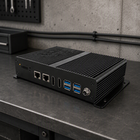 Mini PC industriel sans ventilateur Inter N97, Intel 1226-V, 2.5GbE LAN, M.2 2.0, triple écran 4K 60FPS, DDR4 3200 Mhz, mini PC sans ventilateur