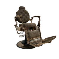 Fauteuil de Barbier de Luxe Classique Antique de Haute Qualité Noir Or Rose Marron Moderne pour Salon de Coiffure Prêt à l'Expédition