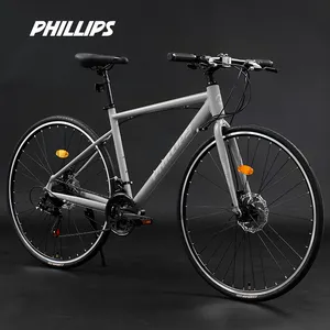 PHILLIPS 2022, vélo de course en aluminium 700C, à engrenage fixe, gravier, vélo de route