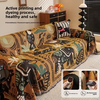 Housse de canapé chinoise traditionnelle style vintage 2025, nouvelle pièce unique, motif éléphant, tissu Spandex respirant, luxe léger