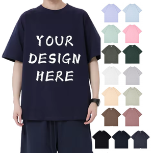 Camisetas de Algodón Orgánico con Serigrafía de Moda de Guangzhou OEM, Diseña Tu Propia Etiqueta Termotransferible para Camisetas - Product Image 2