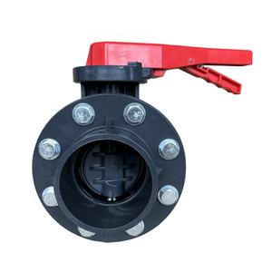 Chine entreprise fournir toutes les tailles <span class=keywords><strong>prix</strong></span> favorable en plastique UPVC poignée de vitesse plaquette vanne papillon ensemble avec brides - Product Image 4