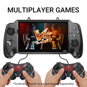 Console de jeu vidéo portable rétro <span class=keywords><strong>X20</strong></span> avec 3000 jeux intégrés, écran HD de 7,0 pouces, lecteur de musique/vidéo, cadeau pour enfants - Product Image 6