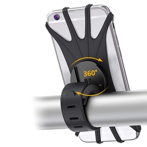 Dudukan Ponsel Sepeda Berputar, Dudukan Ponsel untuk Stang Sepeda Kompatibel dengan iPhone 6 7 8 X Plus Samsung Galaxy - Product Image 1