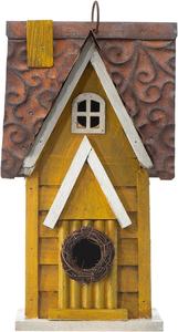 Nichoir de maison de jardin en bois en détresse suspendu - Product Image 2