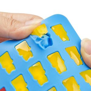 Moule en silicone personnalisé pour chocolats et bonbons, 50 cavités, avec compte-gouttes, pour la fabrication de oursons pour enfants, fait main, vente en gros - Product Image 4