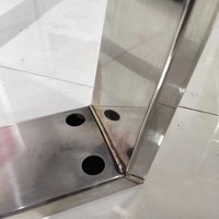 Modernes Z-Design Edelstahl-Möbelgestell Metalltischbeine Polierte Oberfläche Einfache Montage für Außenbereich und Wohnzimmer