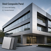 Panneau composite en acier galvanisé ignifuge A2 4x8, résistant au feu, écologique, pour façade de bâtiment, mur-rideau