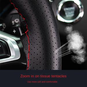 Nouveau Teana Tiida Bluebird <span class=keywords><strong>Qashqai</strong></span> Qijun Sunshine Sylphy Type mature Housse de <span class=keywords><strong>volant</strong></span> de voiture en cuir véritable Cousu à la main - Product Image 5