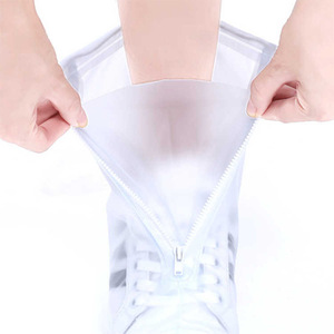 1Pair Waterproof Shoe <b>Cover</b> Unisex Shoes Protectors Rain <b>Boots</b> for Indoor Outdoor Rainy Reusable Quality Non-slip Shoe <b>Cover</b> - Product Image 3