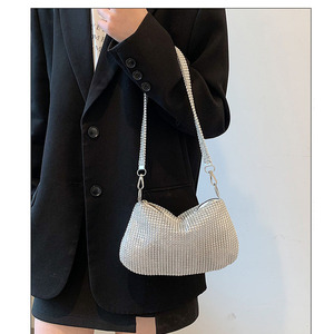 Heiß begehrte Glitzer-Diamant-Abendtasche für Damen und Mädchen, funkelnde Umhängetasche für Hochzeit, Abschlussball, Party, Club, Handtaschen - Product Image 6