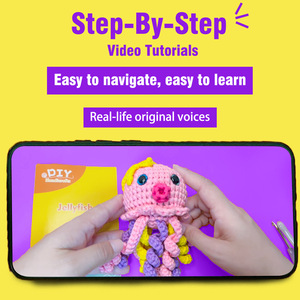 Kit de Ganchillo <span class=keywords><strong>Amigurumi</strong></span> Mini Pulpo Rosa Personalizado OEM/ODM 2026 para Principiantes, Hecho <span class=keywords><strong>a</strong></span> Mano con Hilo de Algodón, <span class=keywords><strong>Paso</strong></span> <span class=keywords><strong>a</strong></span> <span class=keywords><strong>Paso</strong></span>, Servicio Integral - Product Image 2