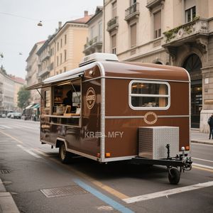 Remolque de Comida Móvil Rápido 2025, Carrito de Venta Ambulante de Hot Dogs y Helados - Product Image 2