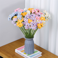 Vente en gros fleur au crochet Bouquet au crochet fait main crochet artificiel floraison Cinq têtes ne m'oublient pas fleurs faites à la main