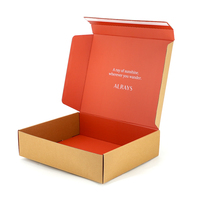 Caja de Envío de Papel Corrugado Rígido Reciclable con Tira de Apertura Fácil, Caja de Correo con Cierre para Envíos