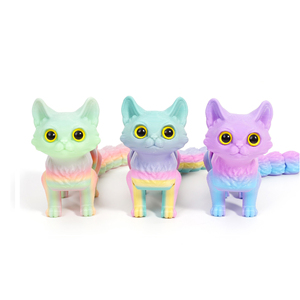 Qua biên giới <span class=keywords><strong>3D</strong></span> in ấn của Kitten thủ công mỹ nghệ, đồ trang trí, quà tặng, bức tượng nhỏ sáng tạo, khớp động vật, và các mô hình hoạt động động vật - Product Image 1