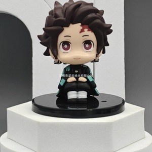 หุ่นสังหารปีศาจ kimetsu NO yaiba รุ่น Q tanjiro กล่องตุ๊กตา zenitsu blines Gacha พร้อมธีมหุ่นยนต์ - Product Image 2