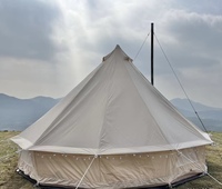 Tente Dôme Yourte Mongole Prix Usine Robuste Anti-Vent 5 Personnes Toutes Saisons en Tissu Oxford Imperméable pour Camping et Fêtes