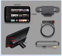Smart 10.5 inci 8-Core 2 + 32GB Android 12, Monitor sandaran kepala mobil kursi belakang GPS Stereo dasbor dengan fungsi RGB