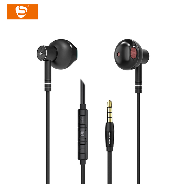 SOMIC TONE TN30 In-Ear Wired Earphones 3.5mm IPX4 Waterproof HiFi Music Gaming Headset Apt-X HD/LDAC 1.2M Cord Customizable