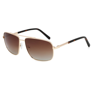 แว่นกันแดดทรงเหลี่ยม Metal Aviator เลนส์ TAC ป้องกันรังสียูวี 400 น้ำหนักเบา เหมาะสำหรับทุกเพศ ใช้สำหรับกิจกรรมกลางแจ้ง - Product Image 5