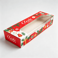 Boîtes de boulangerie personnalisées, boîte d'emballage pour croissants, boîte à pain pour croissants, boîte d'emballage pour biscuits, carton alimentaire pour fête de Noël