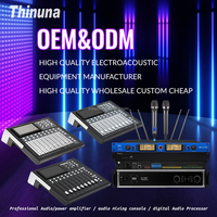 Console audio professionnelle Thinuna MX-D12C, contrôle tactile du son live, fader motorisé, retour, mixeur audio numérique 12 canaux