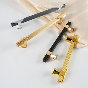 Tiradores de gabinete de lujo, perillas de plástico para cajón de muebles, fácil instalación, <span class=keywords><strong>Centro</strong></span> de orificio de 96mm - Product Image 3