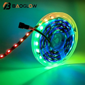 Bande lumineuse LED RVB à trois lignes irisées avec télécommande pour salon, chambre à coucher, plafond - Product Image 1
