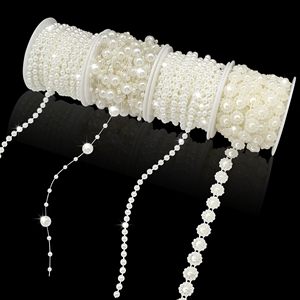 Cadena de Perlas de 5 Metros al por Mayor, Cadena de Perlas para Decoración de Árboles de Navidad, Manualidades, Adornos Colgantes para Fiestas de Cumpleaños y Bodas - Product Image 1