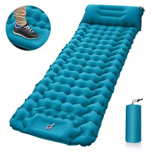 Wholesale <b>Single</b> Inflatable Camping Mat Outdoor Sleeping Pad <b>Air</b> Mattress Ultralight With Cushion Tent Headrest for Travel - Product Image 2