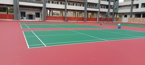 INOLP superventas Premium hecho a mano textura acrílico ácido deportes suelo Color personalizado para lugar público baloncesto/cancha de tenis - Product Image 3