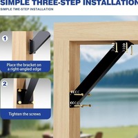 Kit de supports diagonaux pour colonnes en bois, poutres triangulaires, et accessoires de quincaillerie combinés acier-bois