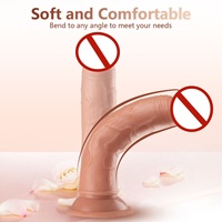 Vibromasseur télescopique réaliste en silicone liquide de qualité médicale, chauffant, vibrant, télécommandé, avec fonction de poussée, jouets sexuels pour femmes